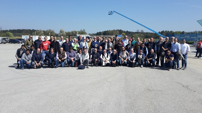 Il gruppo italiano di ricostruttori presenti all'edizione 2017 dei crash-test DSD.