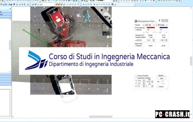 La ricostruzione degli incidenti stradali all'università Federico Secondo di Napoli