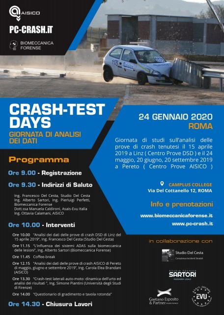 Giornata di analisi dei dati - Crash-Test 2019