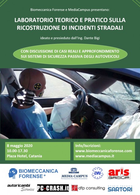 Laboratorio sulla ricostruzione degli incidenti stradali a Catania