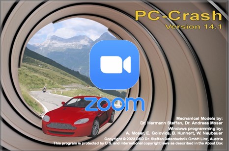 Presentazione Zoom delle novità di PC-Crash 14.1 (2023)