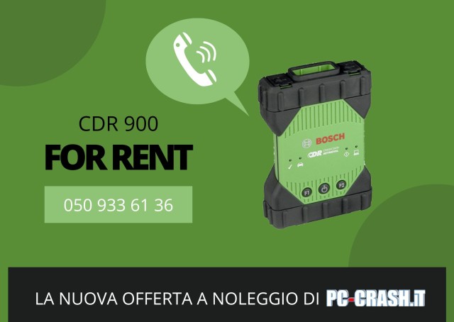 Il CDR Bosch 900 disponibile a noleggio